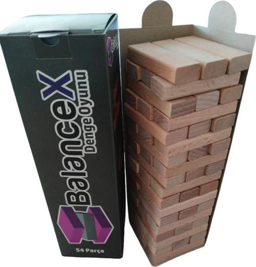 Balancex Jenga Kule Oyunu ( Denge Oyunu ) Ahşap 54 Parça / Ant Yazı