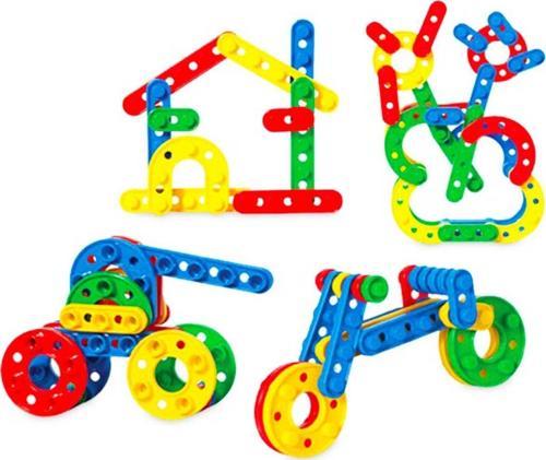 Saklama Kabında 96 Parça Click Clack Puzle Lego 03144
