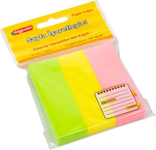 Yapışkanlı Not Kağıdı 3 Neon Renk 25X75Mm 24'Lü Paket