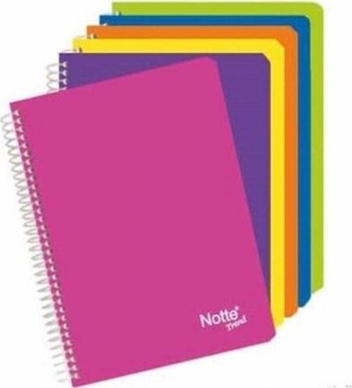 (A5) 80/1 Plastik Kapak Spiralli Trend Defter