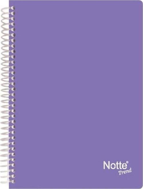 A6 80/4 Plastik Kapak Spiralli Trend Bloknot Defter