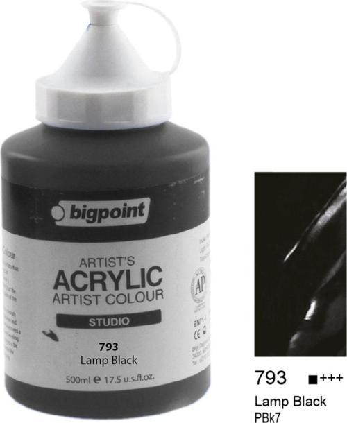 Artist'S Studio Akrilik Boya Heavy Body 500Ml Lamp Black 793