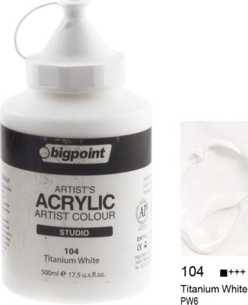 Artist'S Studio Akrilik Boya Heavy Body 500Ml Titanium White 104