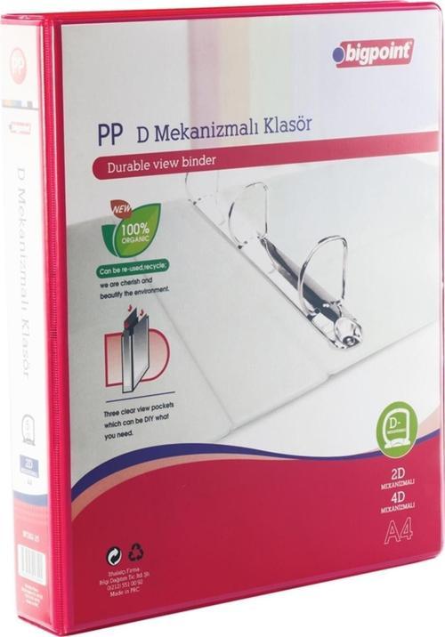 2D Mekanizmalı Klasör 5 Cm Açık Kırmızı
