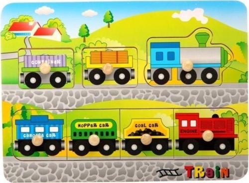 Ahşap Puzzele Tren Pimli Bohj98020