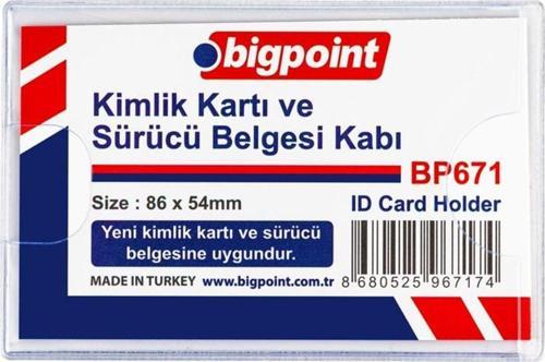 Kimlik Ehliyet Kabı Yatay Şeffaf 86X54 Mm 10 Lu Poşet