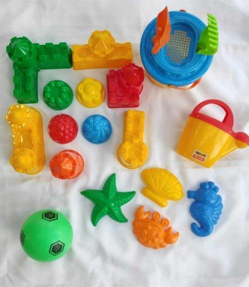 Plajset7 Eleklişatokovaseti+Kumkalıpları+Sulamakabı+Top