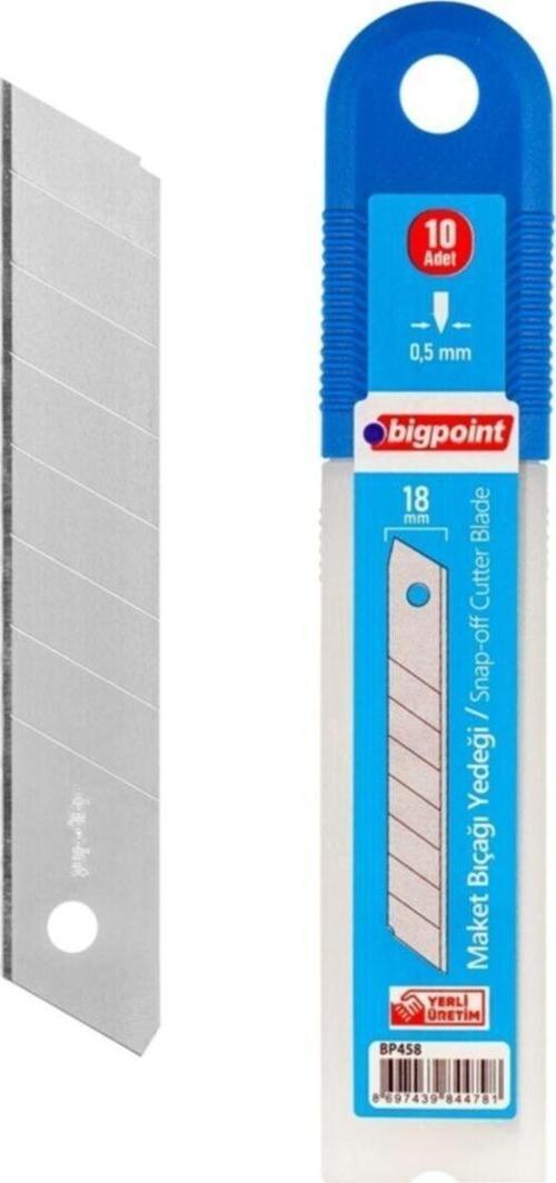 Maket Bıçağı Yedeği Geniş (18Mm) 10'Lu 1 Pk