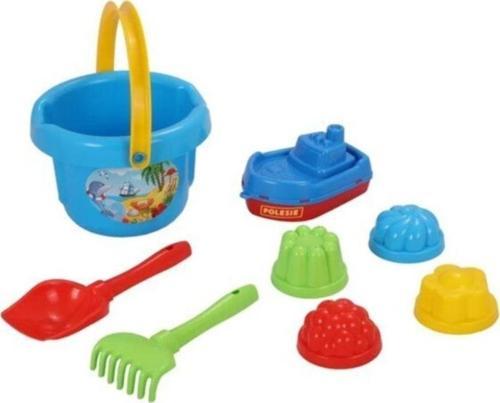 Büyük Kova, Kürek, Tırmık, 4 Kum Kalıbı ,Dalga Botu, Plaj Seti