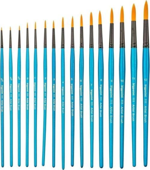 111 Serisi Golden Sentetik Kıl Yuvarlak Fırça (16 Lı Set)