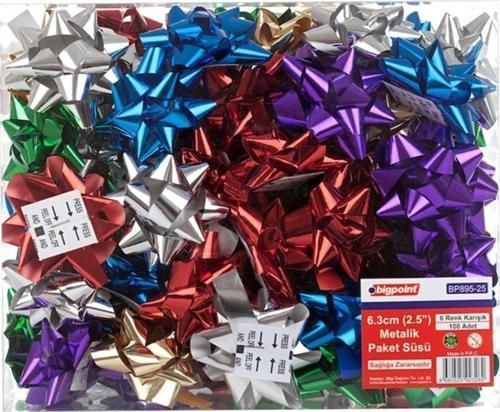 Paket Süsü Metalik 6.3 Cm 100'Lü
