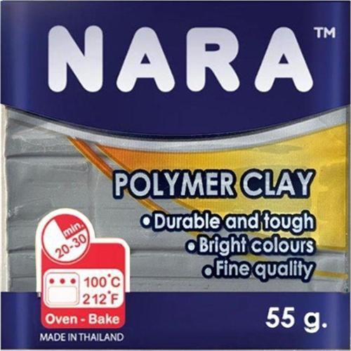 Polimer Kil 55 Gram Metalik Gri - Metallic Grey Polymer Clay Pm25