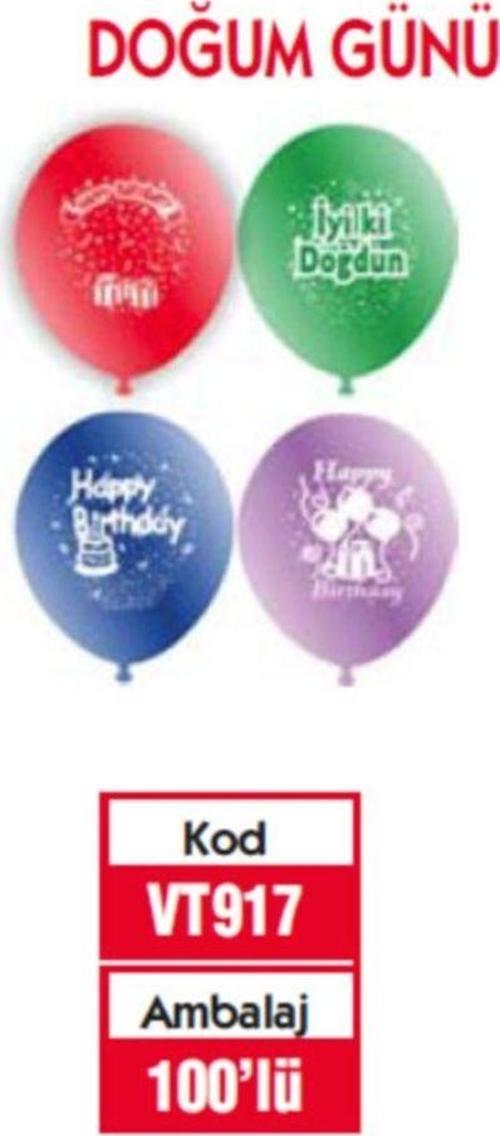 Vatan Balon Iyiki Doğdun 100 Lü Vt917