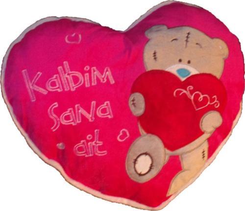 Kent Kalbim Sana Ait Kalp Yastık Pembe Peluş