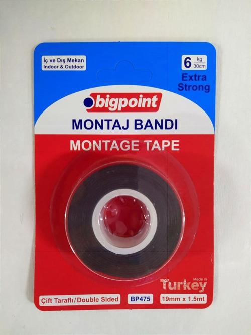 Montaj Bandı İç Ve Dış Cephe 19 Mm. X 1,5 Metre 30 Kg. Bant 20 Li Kutu