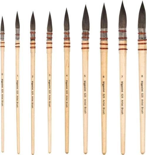 525 Serisi Sincap Kılı Yuvarlak Fırça No 3