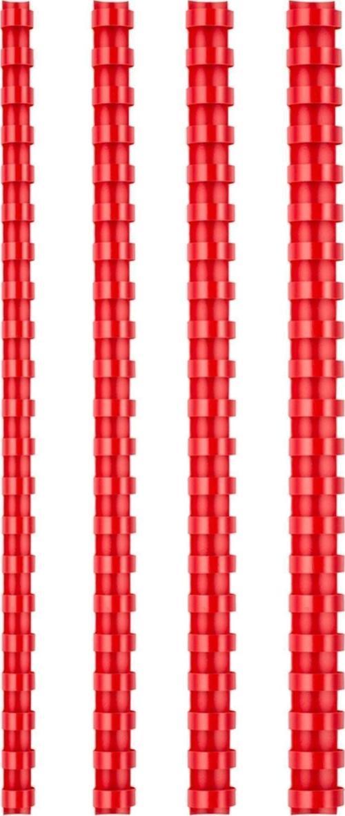 Plastik Spiral 8 Mm Kırmızı 100'Lü Kutu