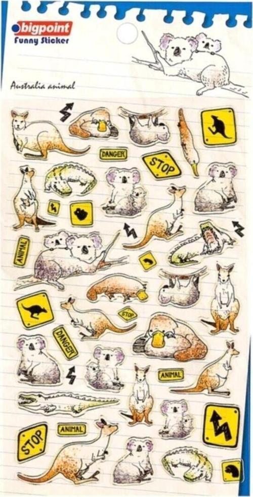 Kırtasiye Ve Oyuncak Dünyası Sticker Kangrular Tekli Paket ( 1 Adet Fiyatıdır )