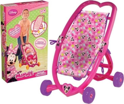 Minnie Mouse Kalpli Puset Oyuncak Bebek Arabası 01961