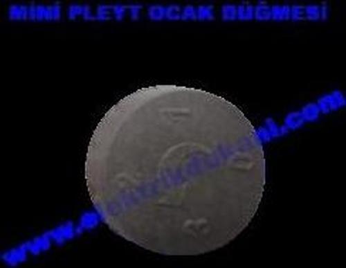 Ocak Düğmesi Yuvarlak Siyah Mini
