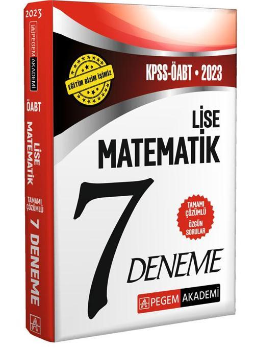 2023 KPSS ÖABT Lise Matematik Öğretmenliği 7 Deneme