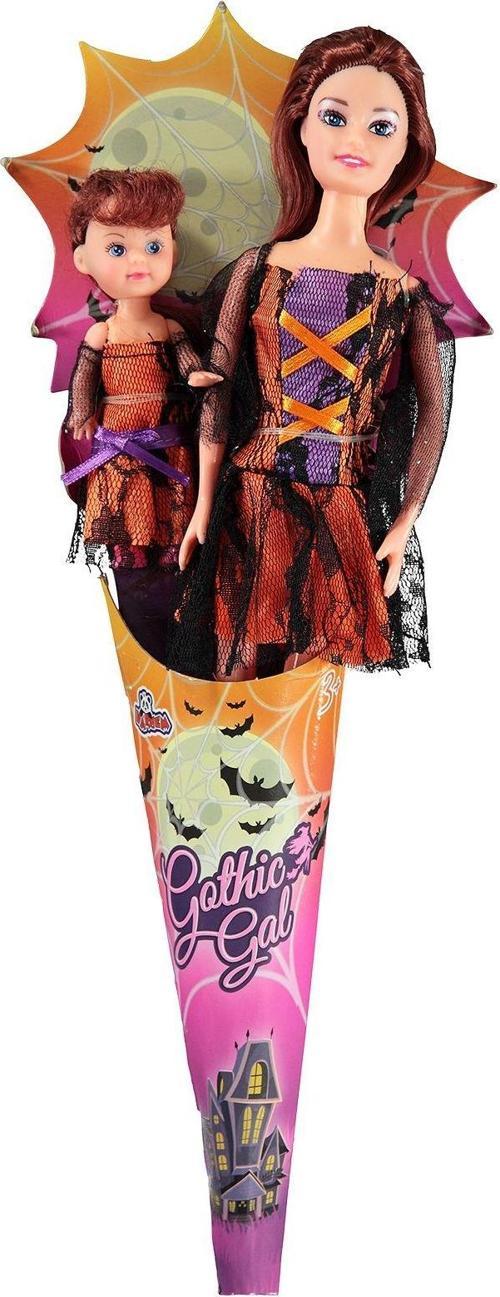 Külahlı Gotik Bebek Anne Ve Kızı Turuncu