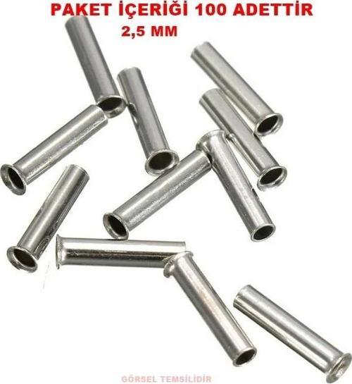 İzolesiz Kablo Yüksüğü 2,5mm e 12mm  (100 Li Pk.)