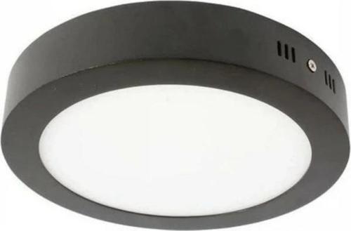 30W Yuvarlak Sıva Üstü Led Panel 6500K Siyah Kasa