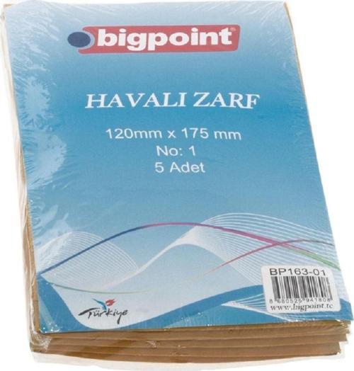 Bp Hava Kabarcıklı Zarf 120Mm X175Mm 5'Li Paket