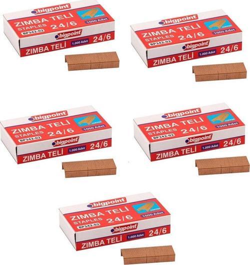 Zımba Teli No 24/6 Sarı 5'Li Kutu