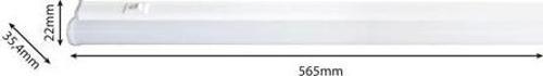 60 CM 8W GÜNIŞIĞI 3000K T5 LED BANT ARMATÜR ANAHTARLI