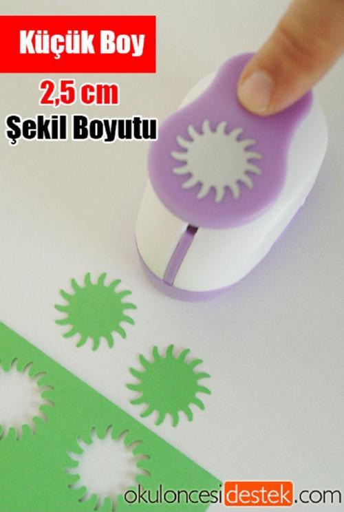 Güneş Şeklinde Küçük Boy 2,5 Cm Şekilgeç