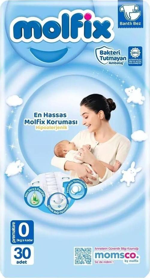 0 Numara Prematüre Bebek Bezi 30 Lu