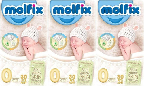 Ekonomik Bebek Bezi Beden:0 (0-3Kg) Prematüre 90 Adet