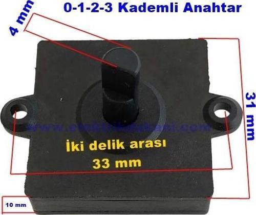 RAKS Çevirmeli Vantilatör Anahtarı 0-1-2-3