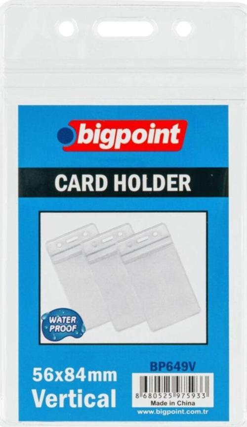 Kilitli Kart Poşeti Dikey 62X91Mm 10'Lu Poşet