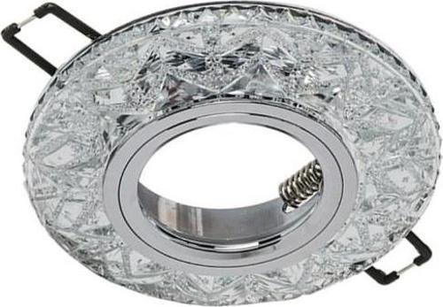 Sim Dekoratif Cam Spot Yuvarlak Kristal Krom 3w Efektli 4000K GU10 (Duy Ampul Hariç)