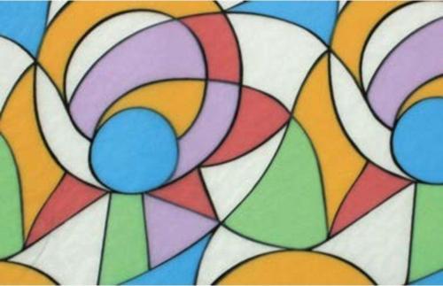 Yapışkanlı Folyo 2M Vitray Desen No 60 12'Li Kutu