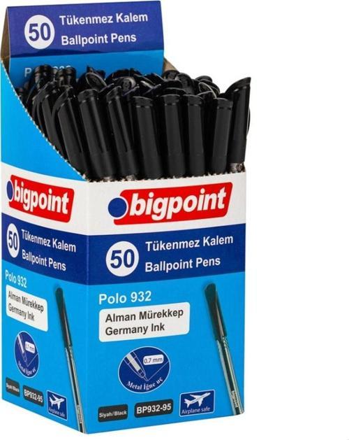 Tükenmez Kalem Polo 0.7Mm 50'Li Set Siyah