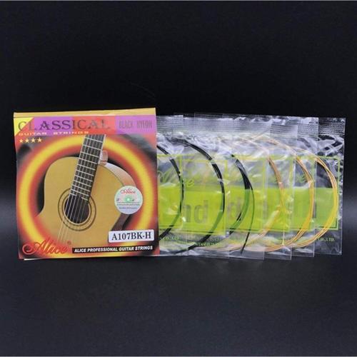 3 Paket A-107Bk Siyah Misinalı Klasik Gitar Tel Seti-3 Set Birden -Extra Pena Hediyeli