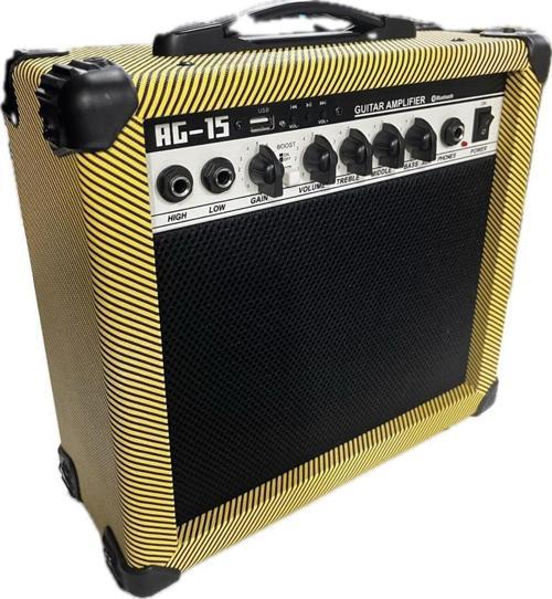 Ag-15 Model 15 Wat Usb Bloutoth 2 Girişli Saz Ve Gitar Amfisi