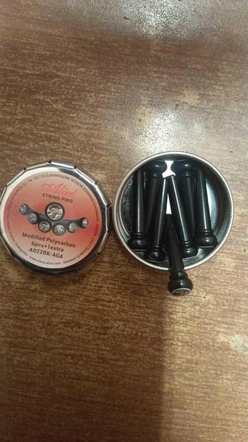 A022Bk-Aga Modifled Polycarbon 6+1 Akustik Gitar Pin Seti