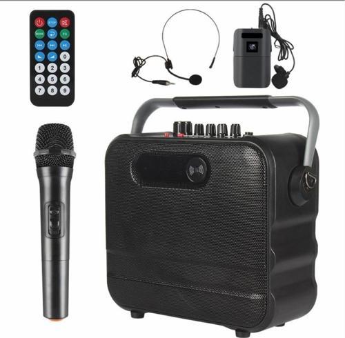 Pa-060-2Eyh 100W Şarjlı Mevlüt Amfisi+Headset+Telsiz Uzaktan Kumandalı