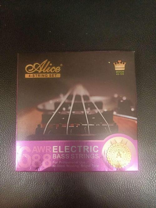 Awr688 Profesyonel  Kullanım Nikel-Çelik Sarma Parlak Ton 4 Sıra Bas Gitar Tel Seti