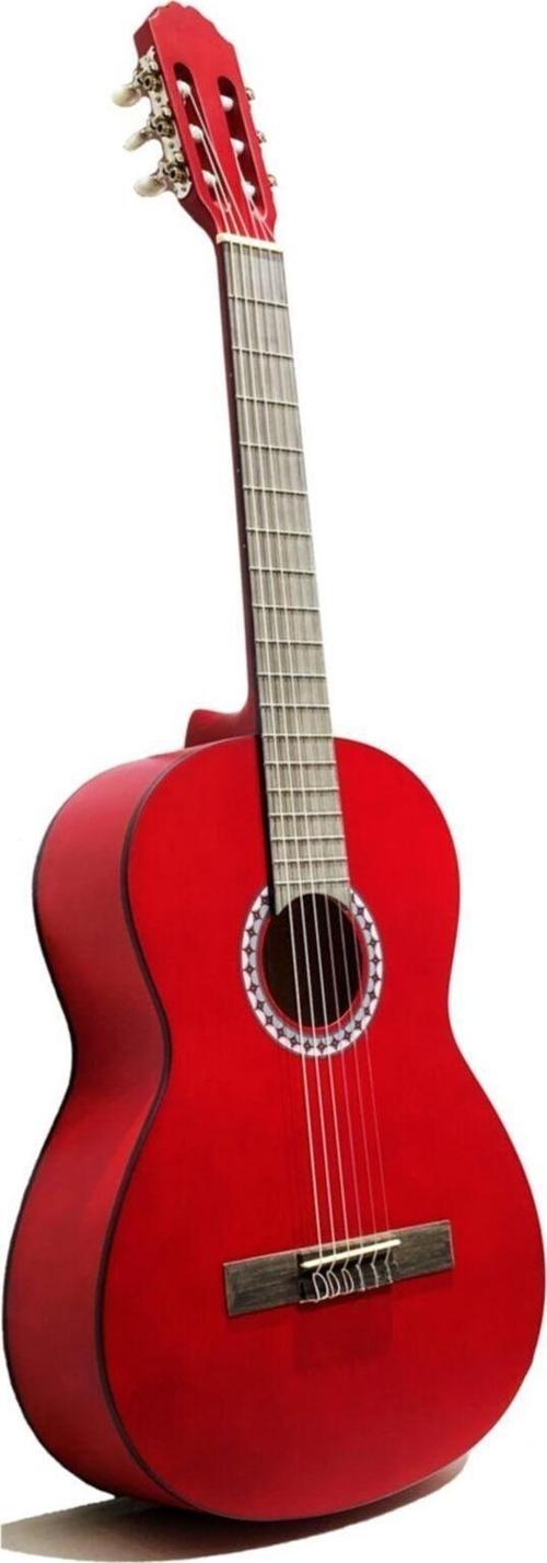 Kırmızı Klasik Gitar Tam Boy Kılıf Ve Penalı Pure Basic