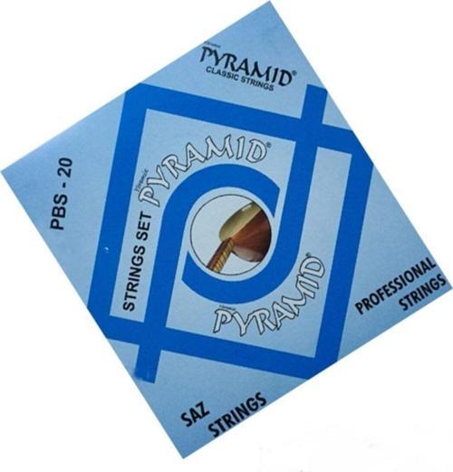 4 Paket Pyramıd Marka Uzun Sap 0.20 Numara Saz Teli Seti-4 Paket Birden