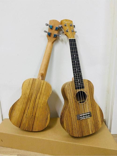 24 Inc Zebrano Üst Kalite Concert Boy Ukulele-Pena Hediyeli