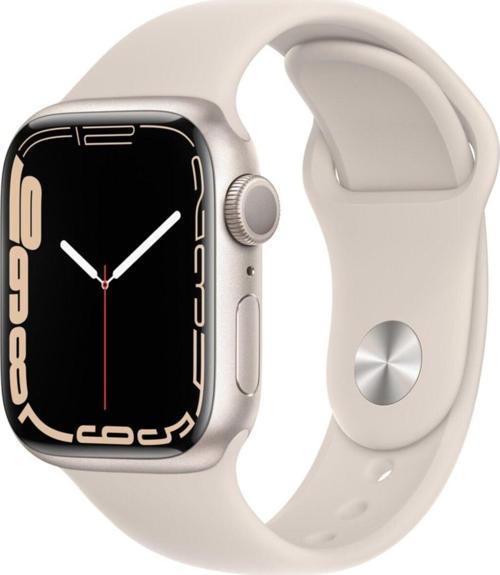 Watch Seri 7 Gps, 41Mm Beyaz Alüminyum Kasa Ve Beyaz Spor Kordon - Regular Mkmy3Tu/A