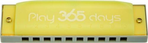 P365Hdc-Pmustard Sarı Renk Özel Kutulu 10 Delik Mızıka Chromatic Harmonika