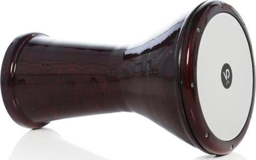 154 Vişne Renk Kırçıllı Boyalı Bas Döküm Darbuka-Kılıf Hediyeli